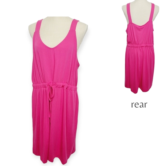 Westloop Women's Drawstring Pullover Above-the-knee Dress 🆕️✨️size XL Pink - Picture 2 of 4